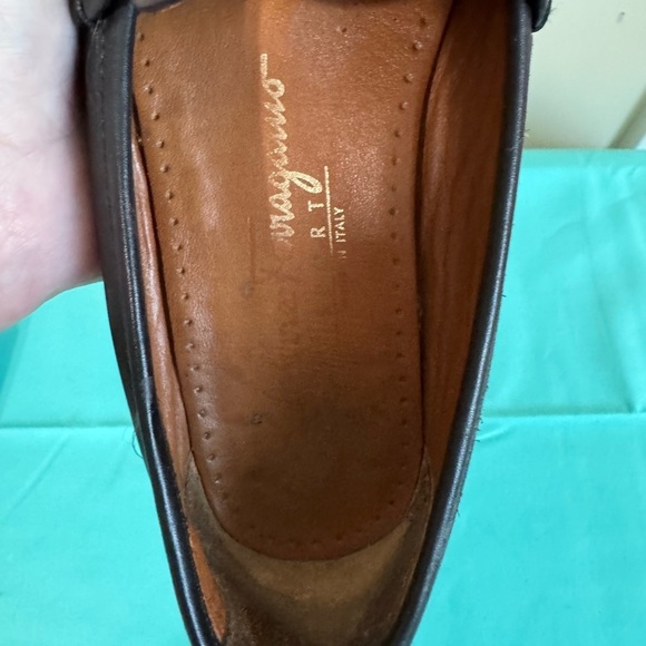 Salvatore Ferragamo Black Leather Loafers with Gold Accent main image 4